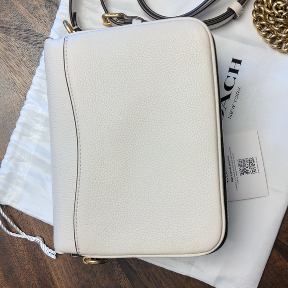 COACH Cassie Crossbody Bag 19 White - Picture 14 of 16